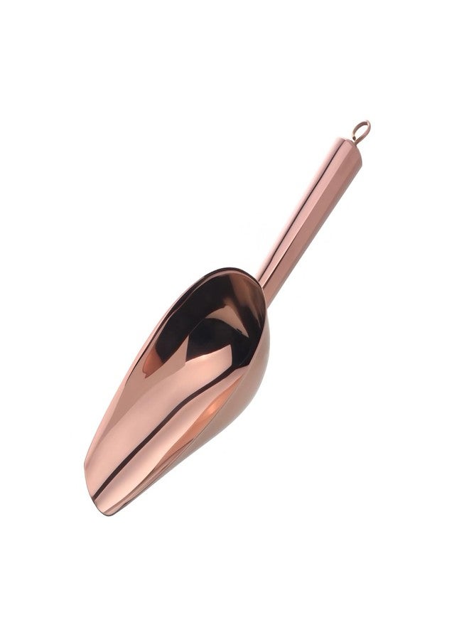 ARKLOID 1PC 6 OZ Stainless Steel Ice Scoop for Kitchen Bar Party(Rose Gold) - Image 1